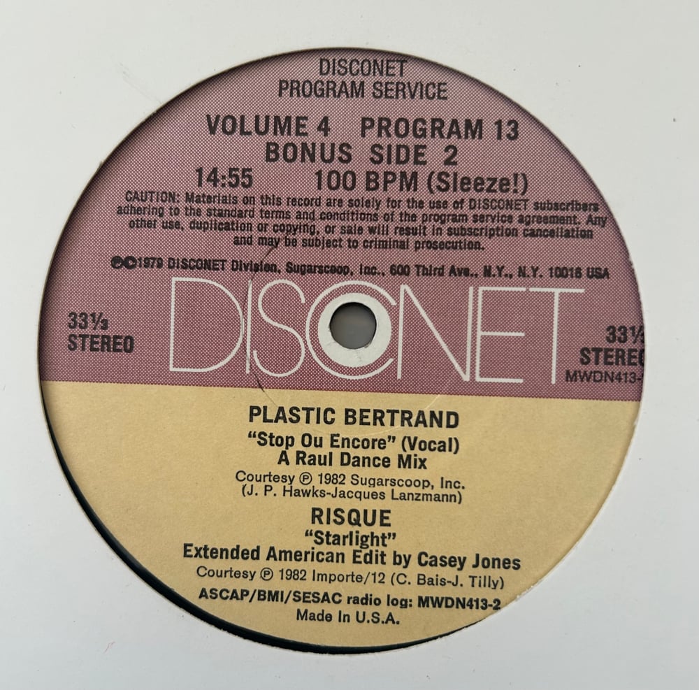 Various – Volume 4 Program 13 (Disconet) 12”