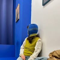 Image 4 of Knit Balaclava in Blue
