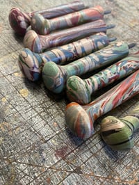 Image 2 of Hand Marbled Shaker Style Peg // sold individually 