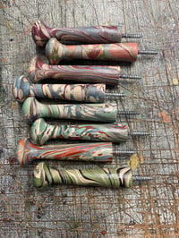 Image 1 of Hand Marbled Shaker Style Peg // sold individually 