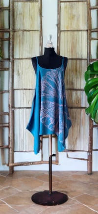 39 Turquoise Acid Tie Dye Tank Top