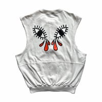 Image 1 of Veste sans manches Adidas Vintage - Yeux 