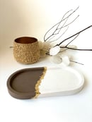 Image of Plateaux ovales dorés