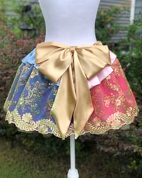 Image 1 of Gold Beaded Sequin on Mesh Aurora skirt