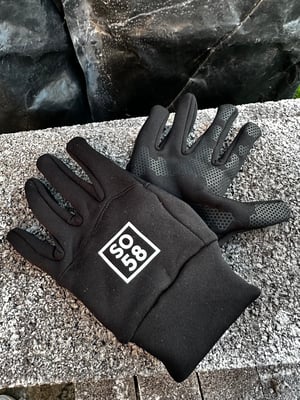 Image of SO58 Softshell Tech Gloves in Black 