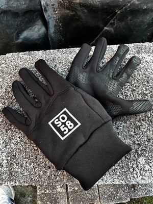 Image of SO58 Softshell Tech Gloves in Black 