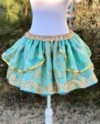Image 2 of Gold Beaded Sequin on Mesh Jasmine skirt