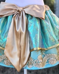 Image 3 of Gold Beaded Sequin on Mesh Jasmine skirt