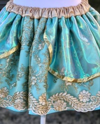 Image 4 of Gold Beaded Sequin on Mesh Jasmine skirt