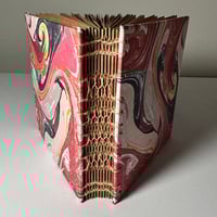 Image 1 of Hardcover Marble French Link + Coptic Stitch Book