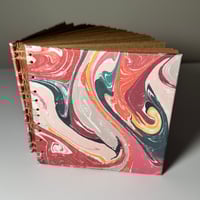 Image 2 of Hardcover Marble French Link + Coptic Stitch Book