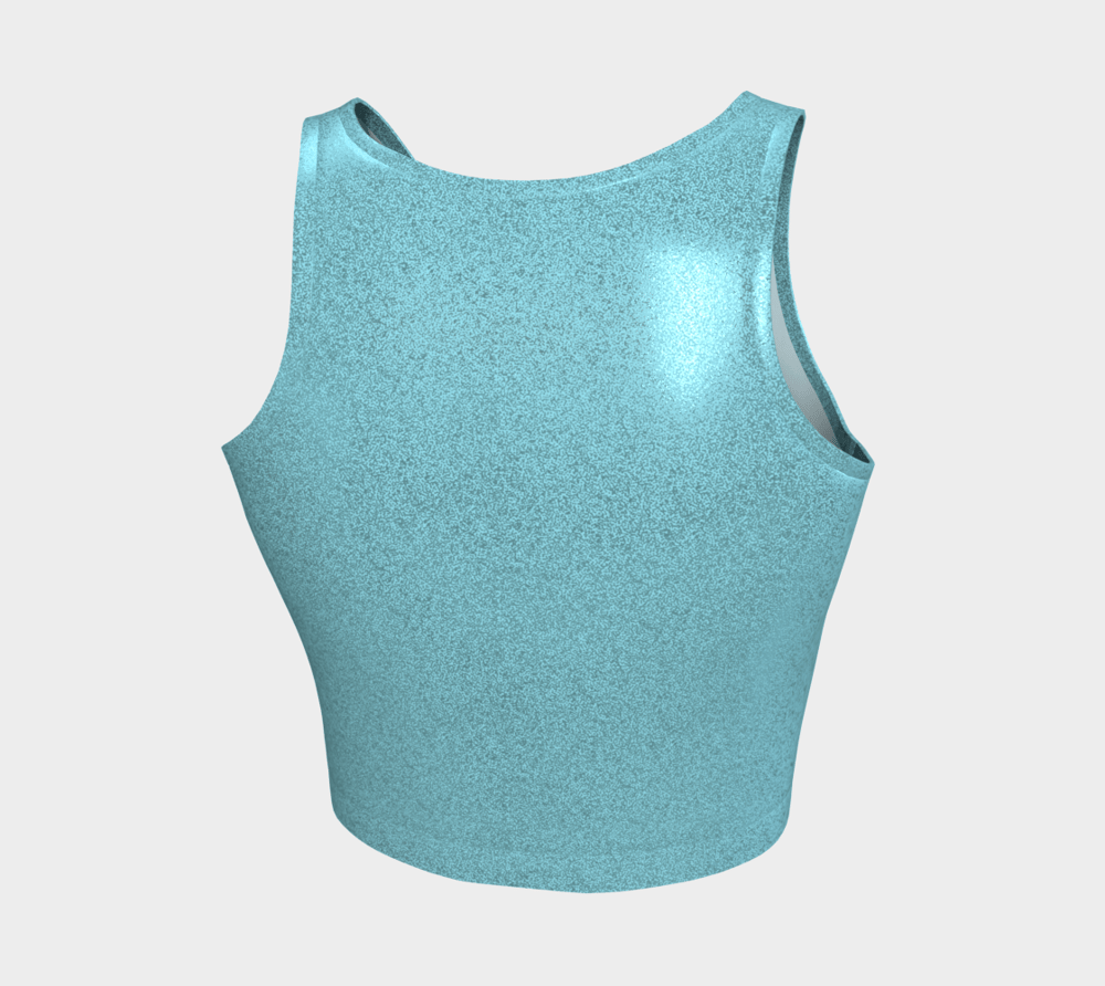 Image of Baby Blue Barbie Glitter Crop Top