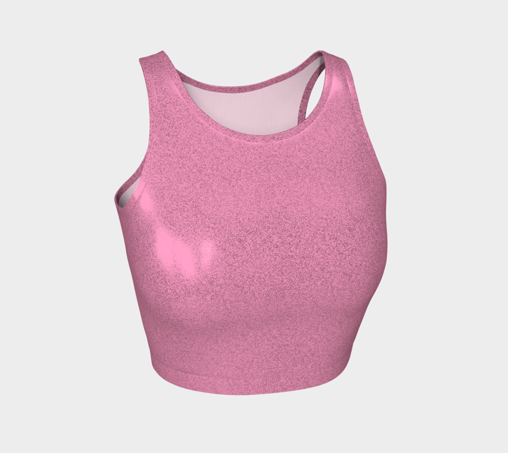 Image of Baby Pink Barbie Glitter Crop Top