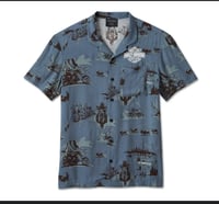 Men's Daytona Aloha Shirt blue grey