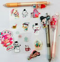 Snowman - clear sticker sheet