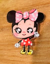 Miss Mouse - acrylic pinback