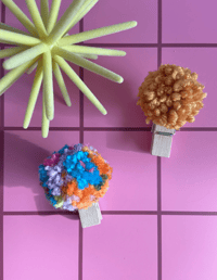 Image 1 of pom pom magnet clips