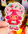 Shortcake - heart glitter sticker