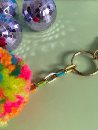 Image 3 of pom pom keychains
