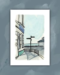 'BRIGHTON SKETCHY SCENE' (011) MINI A6 PRINT 