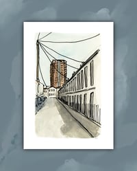 'BRIGHTON SKETCHY SCENE' (012) MINI A6 PRINT 