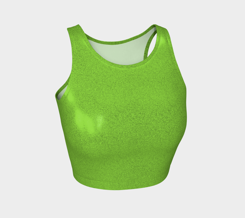 Image of Juicy Lime Barbie Glitter Crop Top