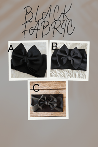 Image 1 of 3 Black Fabric Options