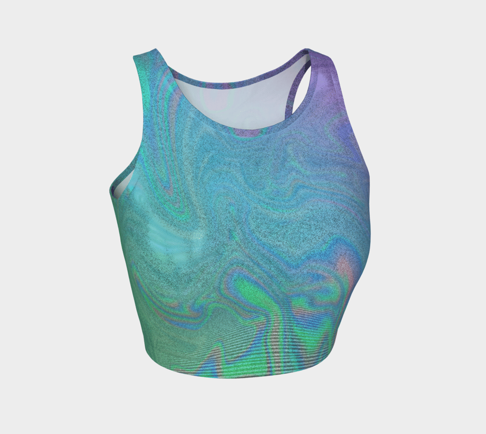 Image of Holo Glitter Crop Top