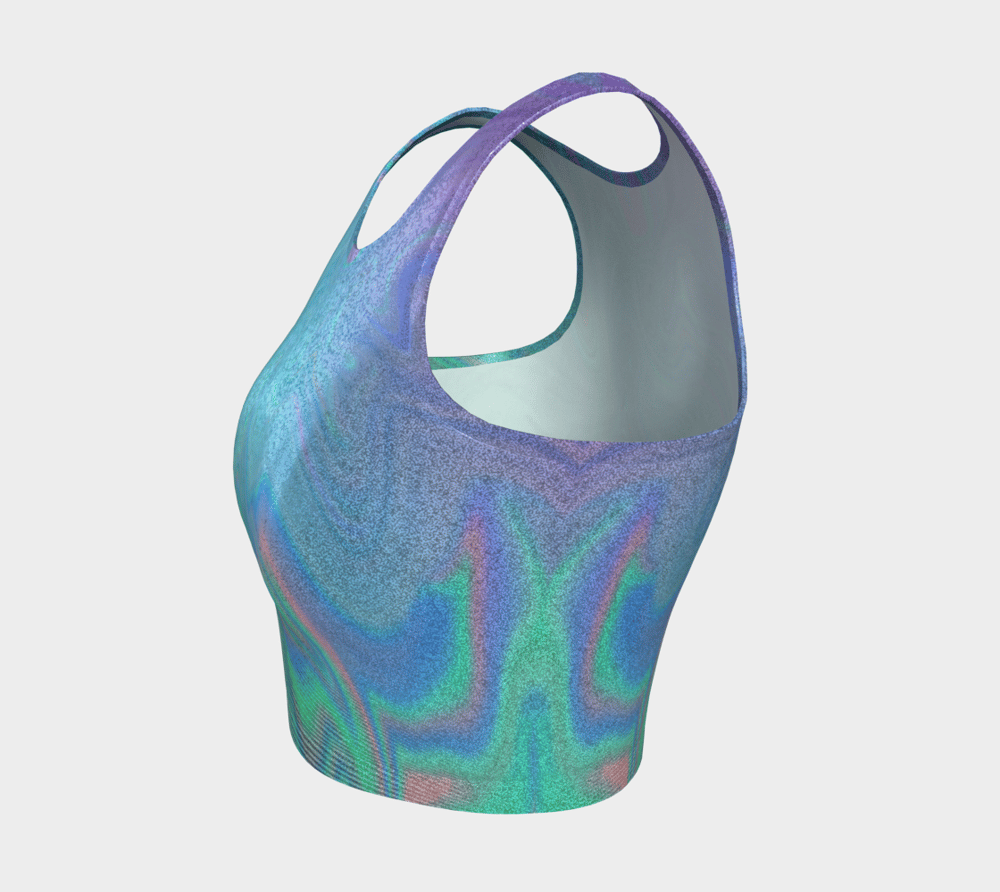 Image of Holo Glitter Crop Top