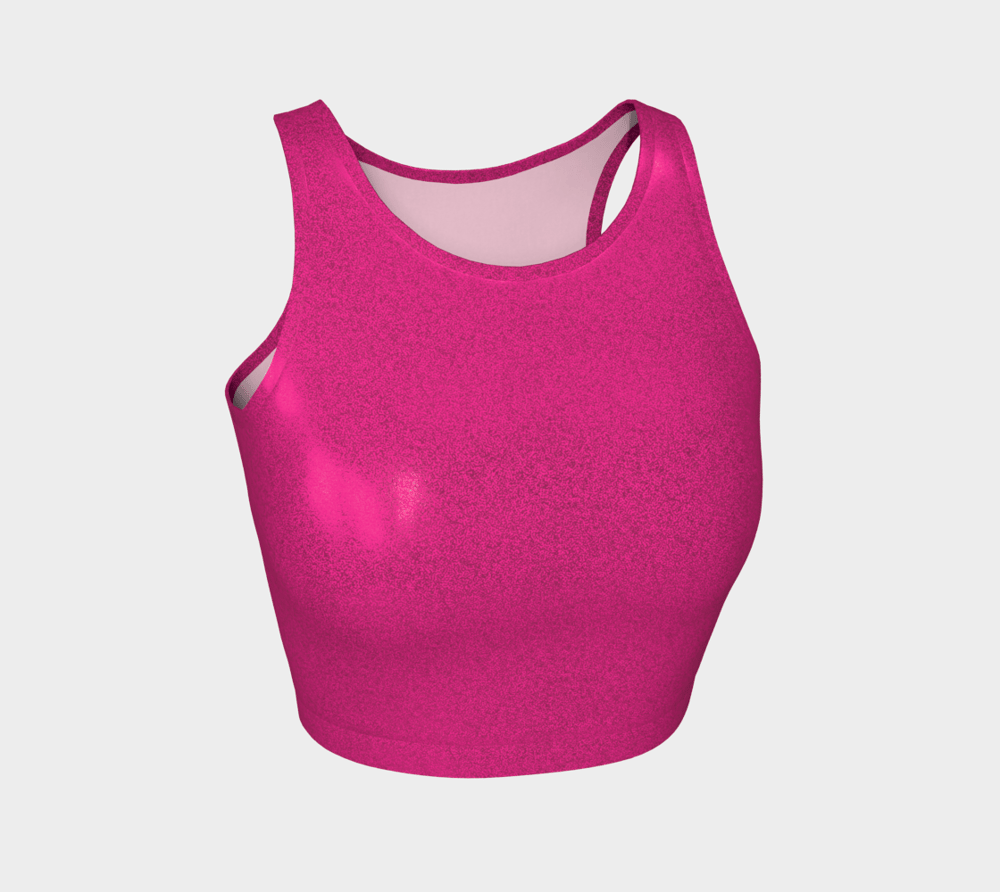 Image of Barbie Pink Glitter Crop Top