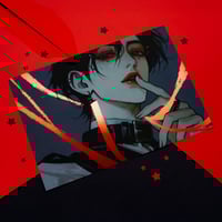 Image 1 of Min PRINT with red foil