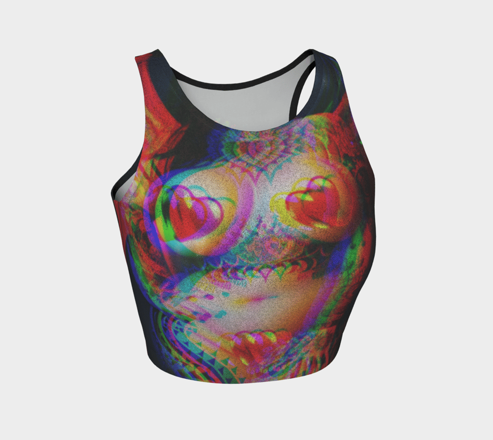 Image of 3D Succubus Glitter Crop Top