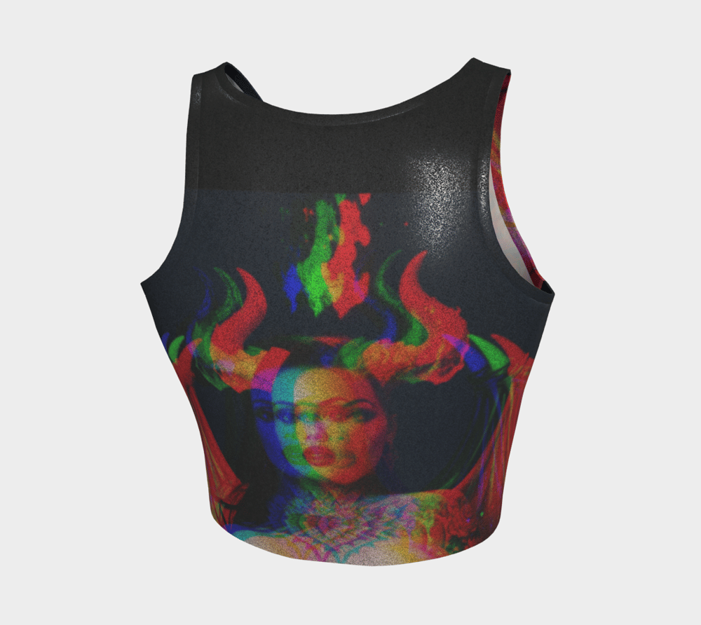 Image of 3D Succubus Glitter Crop Top