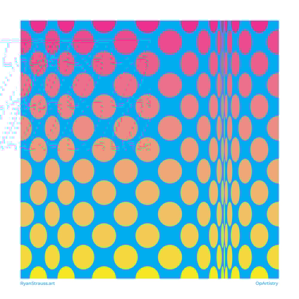 Image of Ode to Bridget Riley - Magenta Fade