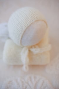 Image 4 of Long Plush Knit Set - vanilla 