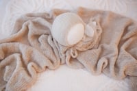 Image 1 of Long Plush Knit Set - Whipped latte 