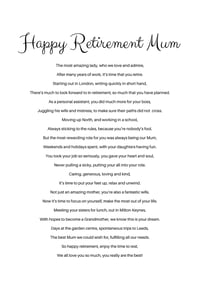 Image 3 of Personalised rhyme retirement 