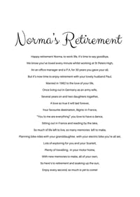 Image 4 of Personalised rhyme retirement 