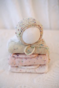 Image 2 of Confetti Wrap & Bonnet Set