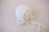 Lara Lace knit Bonnet 