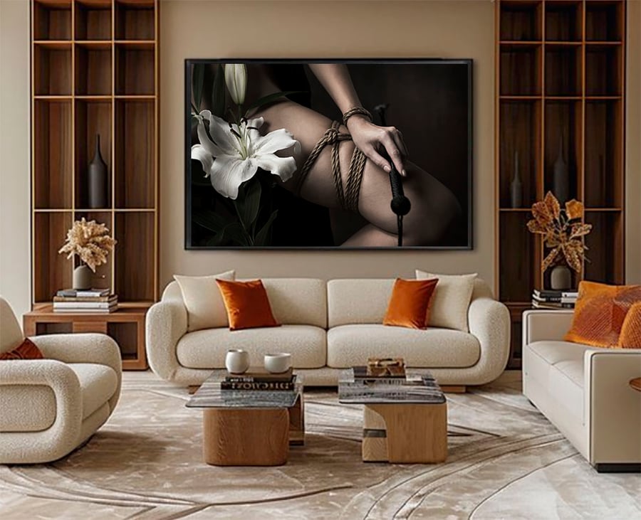 Image of Fine art print 80x120 framed in American box