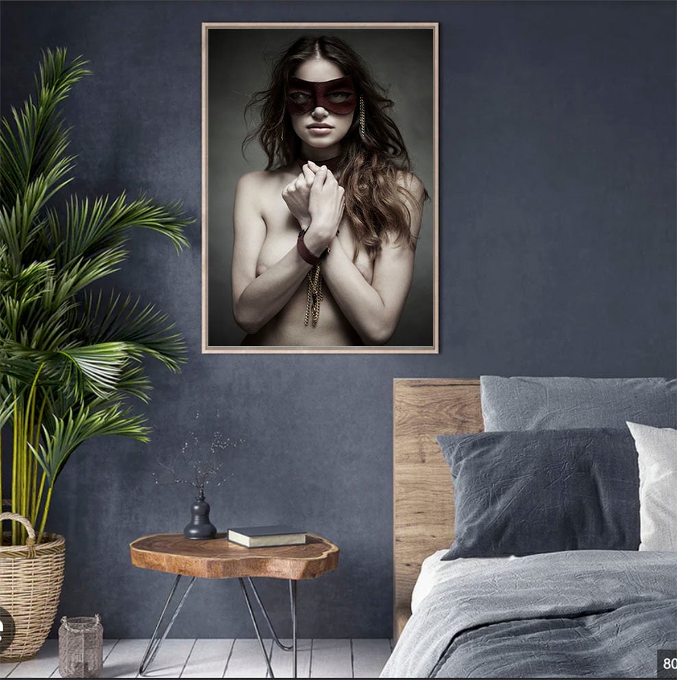 Image of Fine art print 80x120 framed in American box