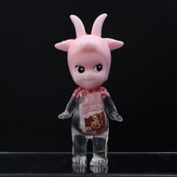 Image 2 of Bgrade Kilos Kewties Glow in the Dark Strawberry Chocolate Goat Doublecast Resin Figure -Vday Series