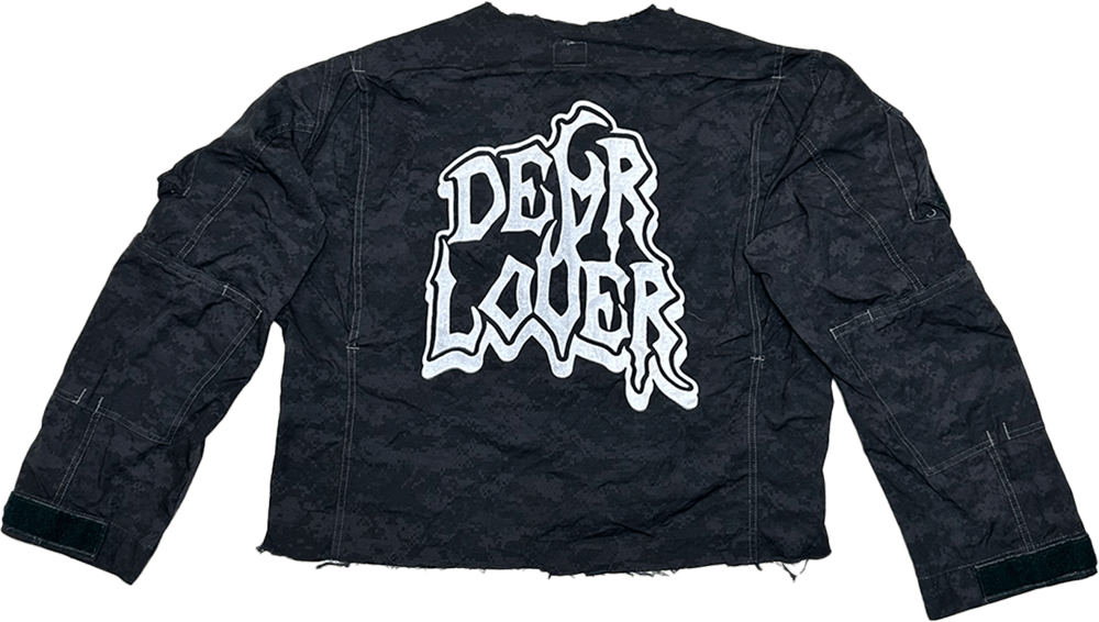 DEAR LOVER GOTHIC CROPPED MILITARY JACKET