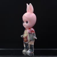 Image 4 of Kilos Kewties Glow in the Dark White Chocolate Bar Bunny Double Cast Resin Figure - Vday Series