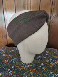 Image 1 of Olivey-Brown 100% Wool Ear Warmer 