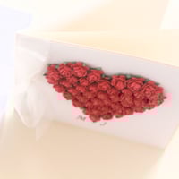 Image 3 of Personalised Valentine's Day Card. Love Heart Monogram Initials Valentine Card. 