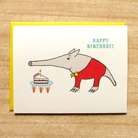 Image 1 of Anteater Birthday Card