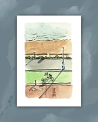 'BRIGHTON SKETCHY SCENE' (018) MINI A6 PRINT