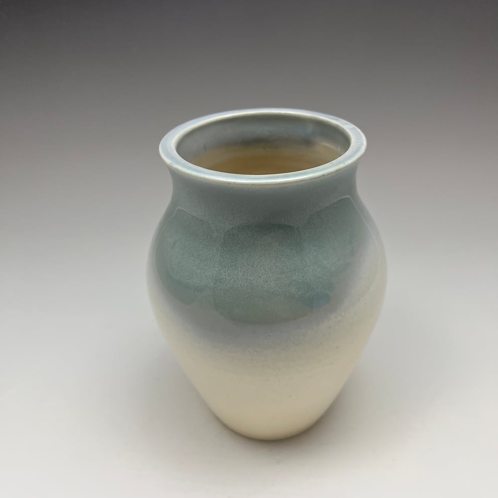 Image of blue glossy vase